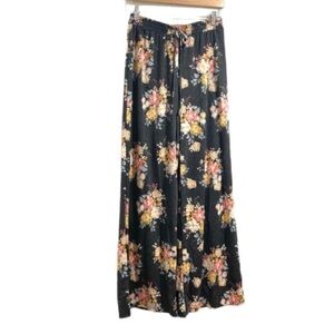 Sadie & Sage pants loungewear floral soft drawstring wide leg